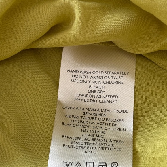 NWT Free People Le Fleur Mini Dress Lentil Sprout XS Lace Lined Bell-Sleeve Boho - Picture 8 of 14